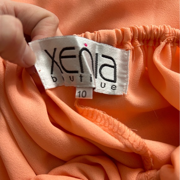 Coral/ Orange Maxi Dress - Picture 3 of 3